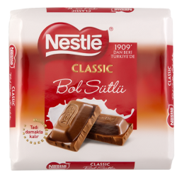 Nestle Classic Sütlü Kare Çikolata 60 g